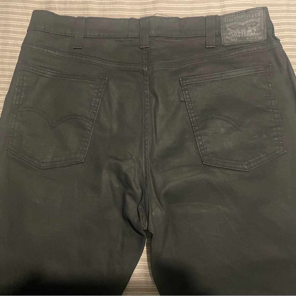 Levi's Men's Black Jeans 541 Black with Black Tag